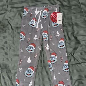 Rudolph Bumble Abominable Snowman Christmas Leggings Gray Holiday XS NWT
